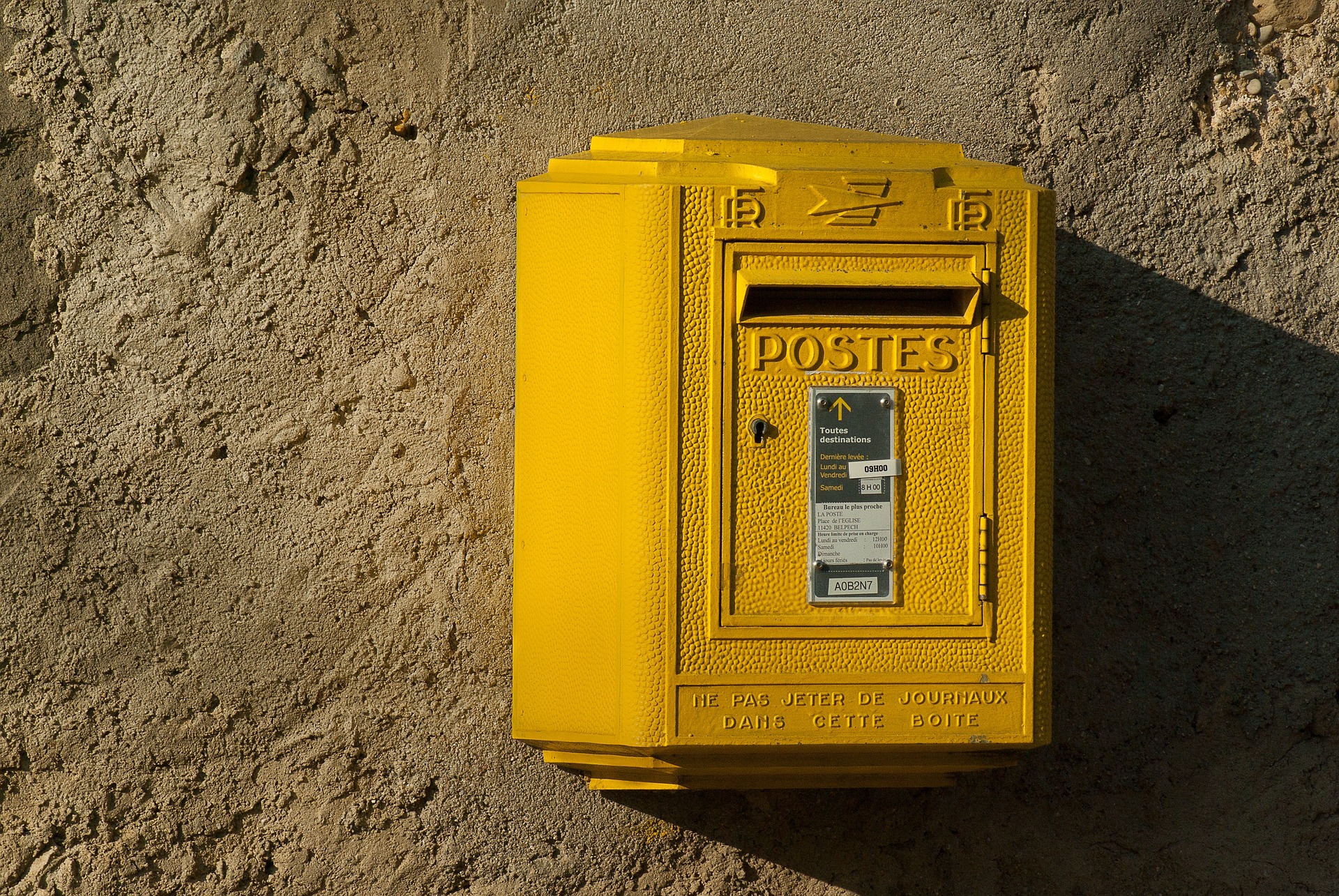 Boîte aux lettres pour l'envoi d’une LRAR