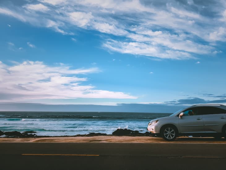 une voiture de location sur l'île de la réunion